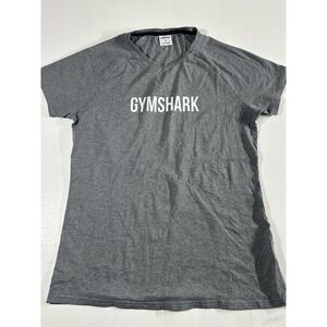 Gymshark Mens Gray Logo Athletic T-Shirt Activewear Gym Training Tee Size XLarge